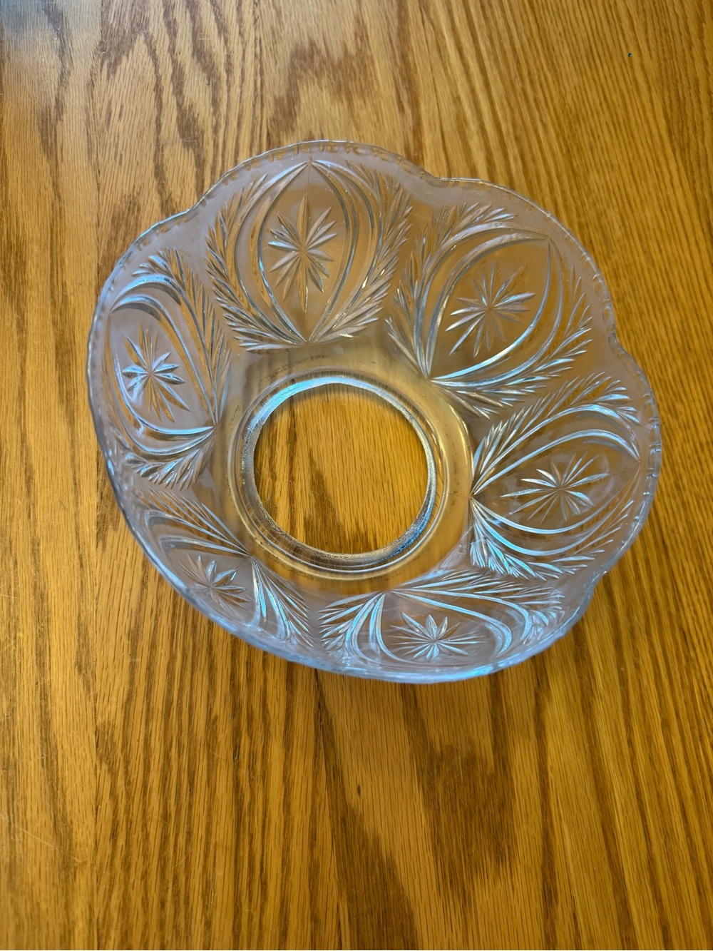 Clear Pressed Glass Decorative Lamp Shade